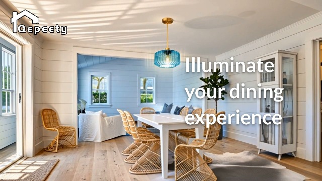 Image of Blue Pendant Lights Gold Schoolhouse Ceiling Light Fixture Mid Century Modern Pendant Lighting Large Glass Chandelier Hanging Lights for Kitchen Island Dining Room Hallway