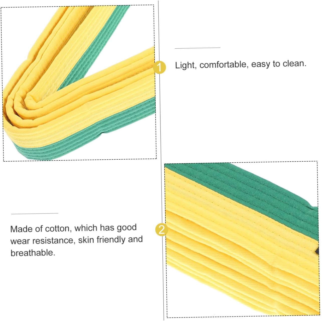 POPETPOP 6pcs Karate Belt for Youth Teens Taekwondo Uniform Martial Arts Wrist Bands
