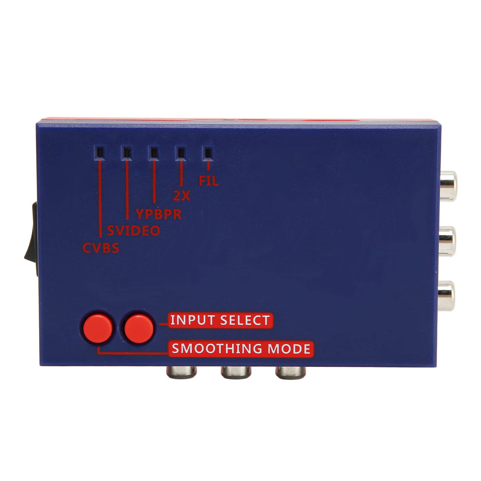 Bewinner per RetroScaler2x AV a HDMI Converter Adapter, 480P Retro Game To TV Adapter, Buone prestazioni audio per Vic20 per N64 per SFC per per MD2 per MD1 per C64(Blu)