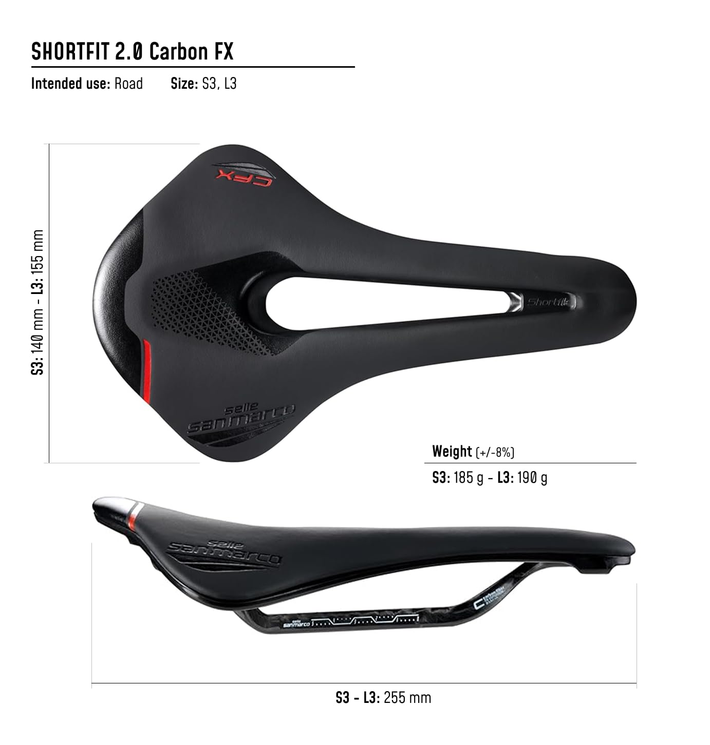 Amazon | セラサンマルコ（SELLE SAN MARCO） 自転車用サドル ショート
