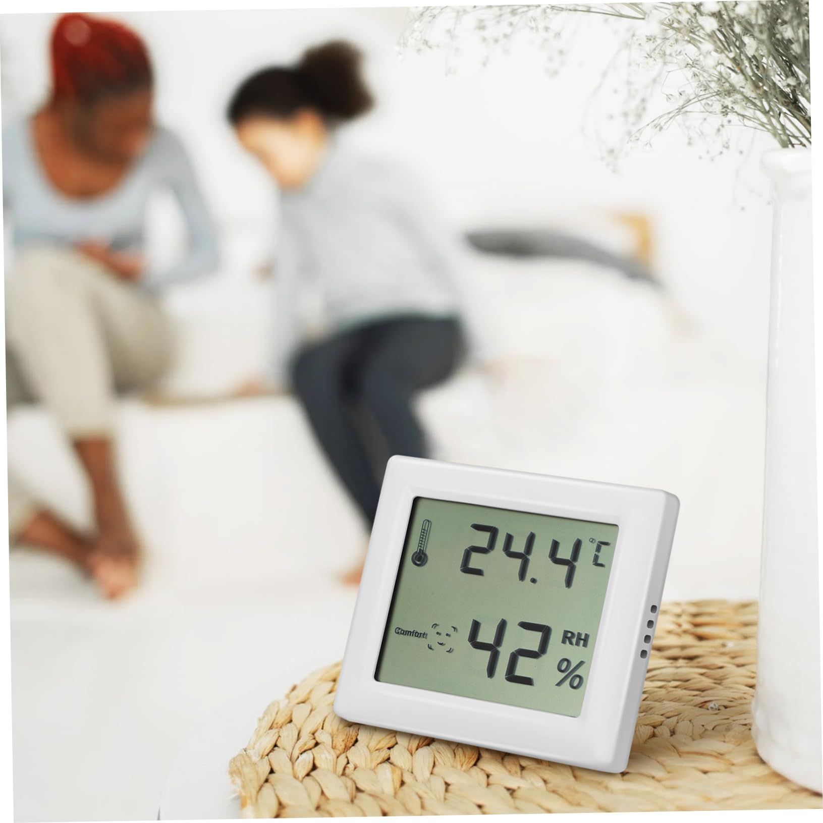 Supvox 3er-sets Raumfeuchtigkeitsmesser Digitalanzeige Genaues Temperatur- Und Feuchtigkeitsmessgerät Für Zuhause Büro Babys Und Senioren Feuchtigkeitsmesser Für Zwecke 2 Stück * 3