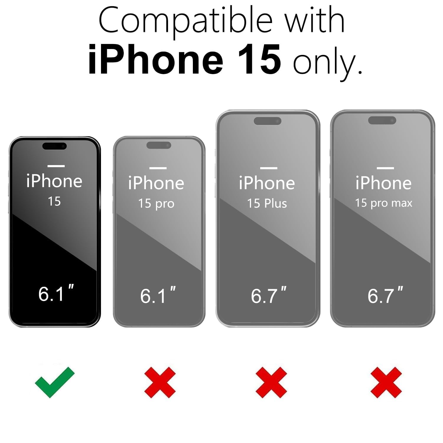 oakxco Funda magnética transparente para iPhone 15, compatible con carga Magsafe, funda protectora delgada para iPhone 15, a prueba de golpes, silicona suave TPU y policarbonato duro, color rojo