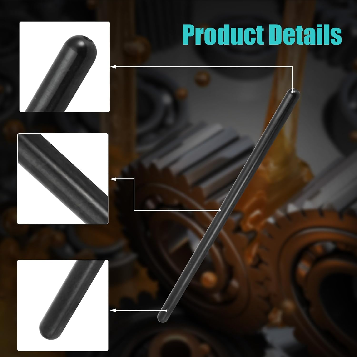 16 PCS LS 7.400" Length Chromoly Pushrod Set 5/16" Diameter, .080" Wall Thickness Fits 1999-2013 Silverado Sierra Avlanche 4.8L 5.3L 5.7L 6.0L 6.2L LS1 LS2 LS3 LS6 L76 L92 L99 LQ4 LQ9 L33 LSA