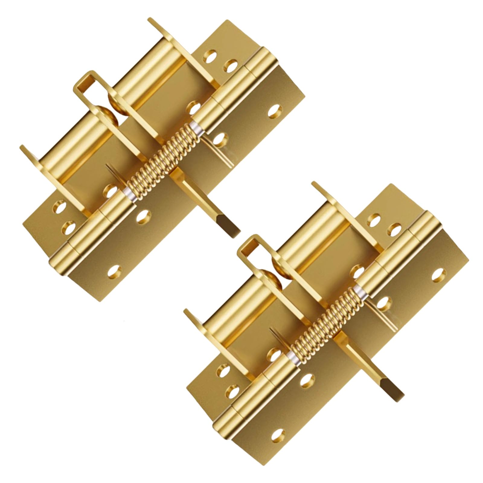 2Pcs 90 Degree Positioning Hinge Buffer Rebounds Device Automatic Door Closing Device Spring Position Hinge Door Closing Automatic Wood