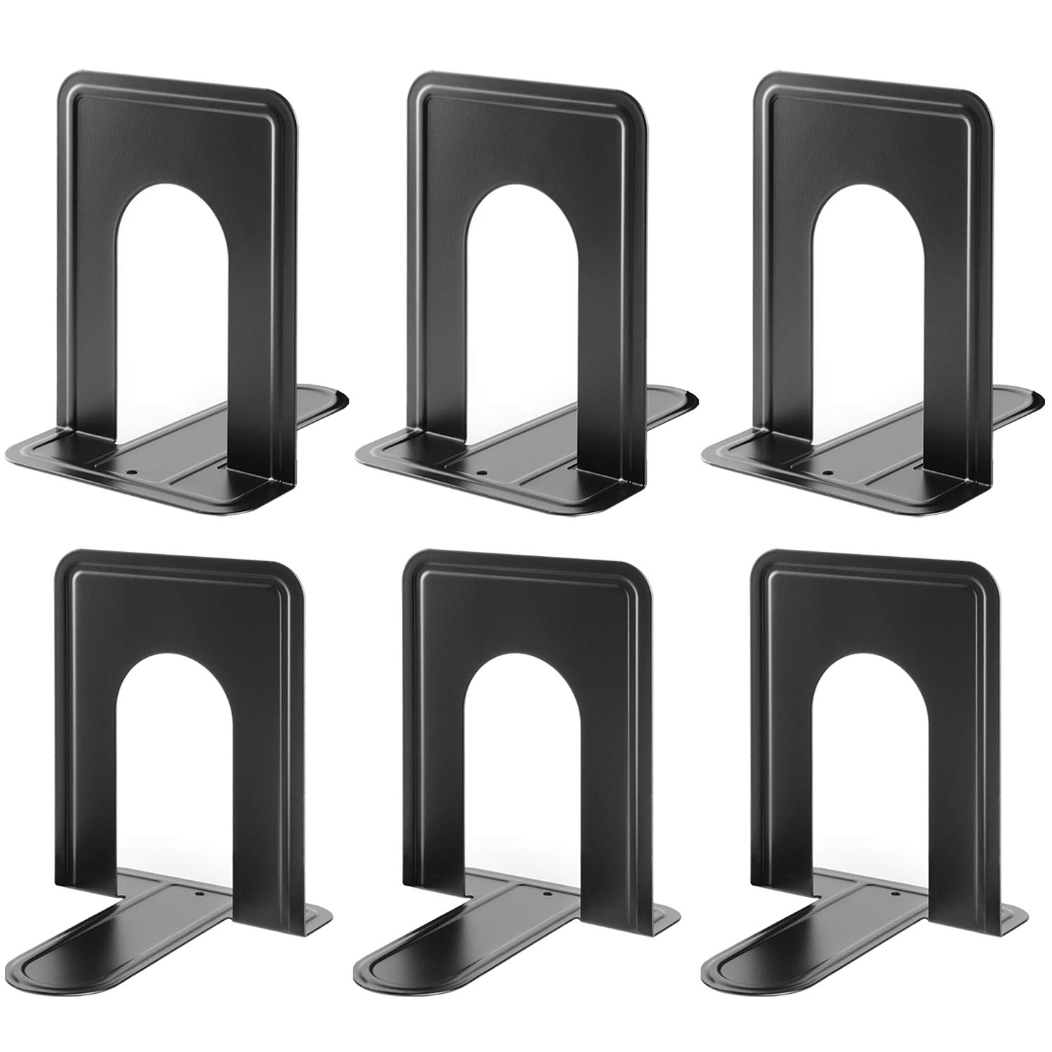 MaxGear Book Ends Universal Premium Bookends for Shelves, Non-Skid Bookend