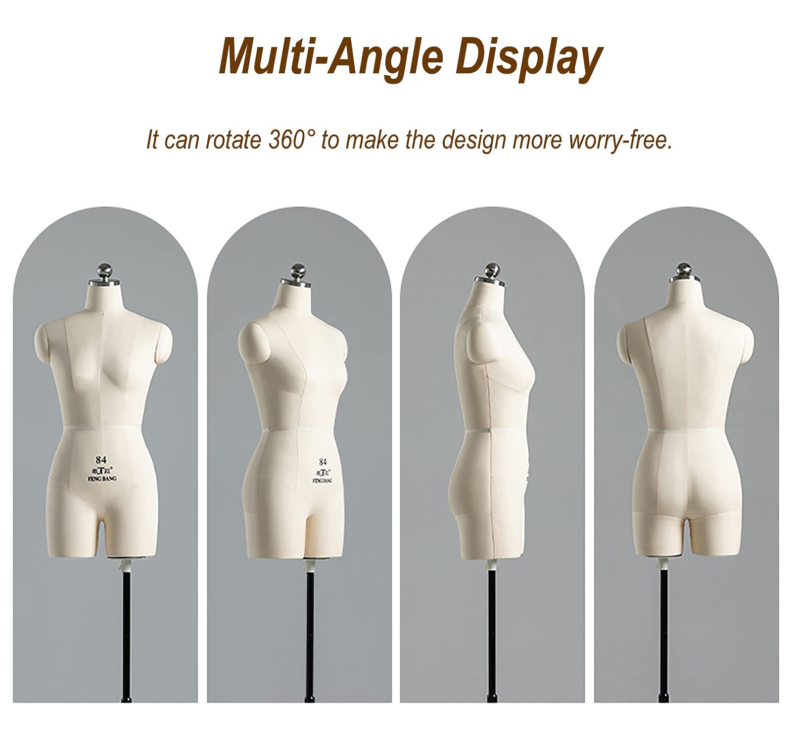 Maniquí de Costura con Base de trípode, Bata Ceremonial, Uniforme Escolar, Abrigo, maniquí de Vestir, fácil de ensamblar, alfiletero, maniquíes corporales