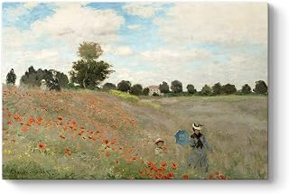 Claude Monet - Poppy Field Tablosu 45 x 30