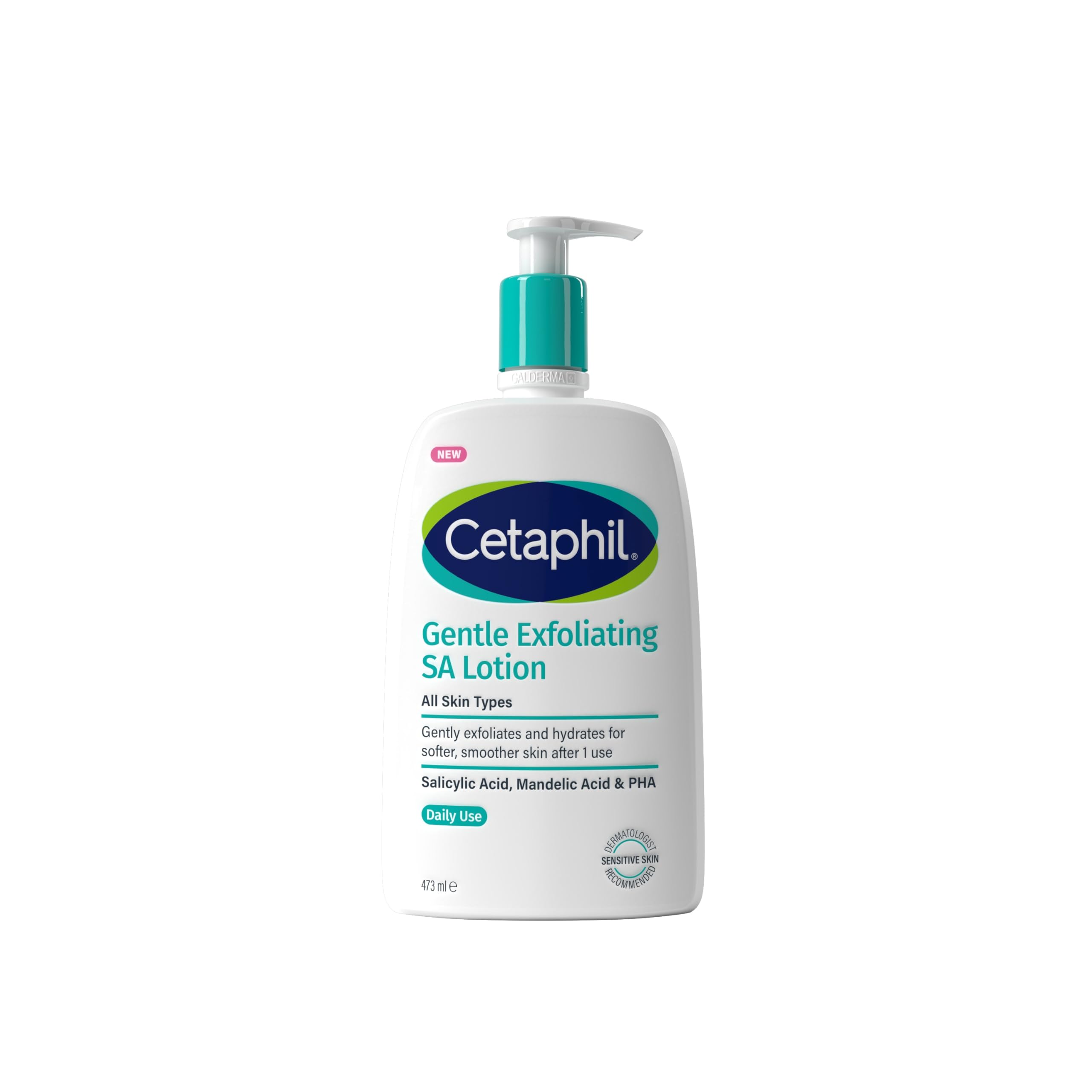 Cetaphil Gentle Exfoliating Salicylic Acid Lotion, SA Face Cream & Body Moisturiser for Dry Rough & Bumpy Skin 473ml