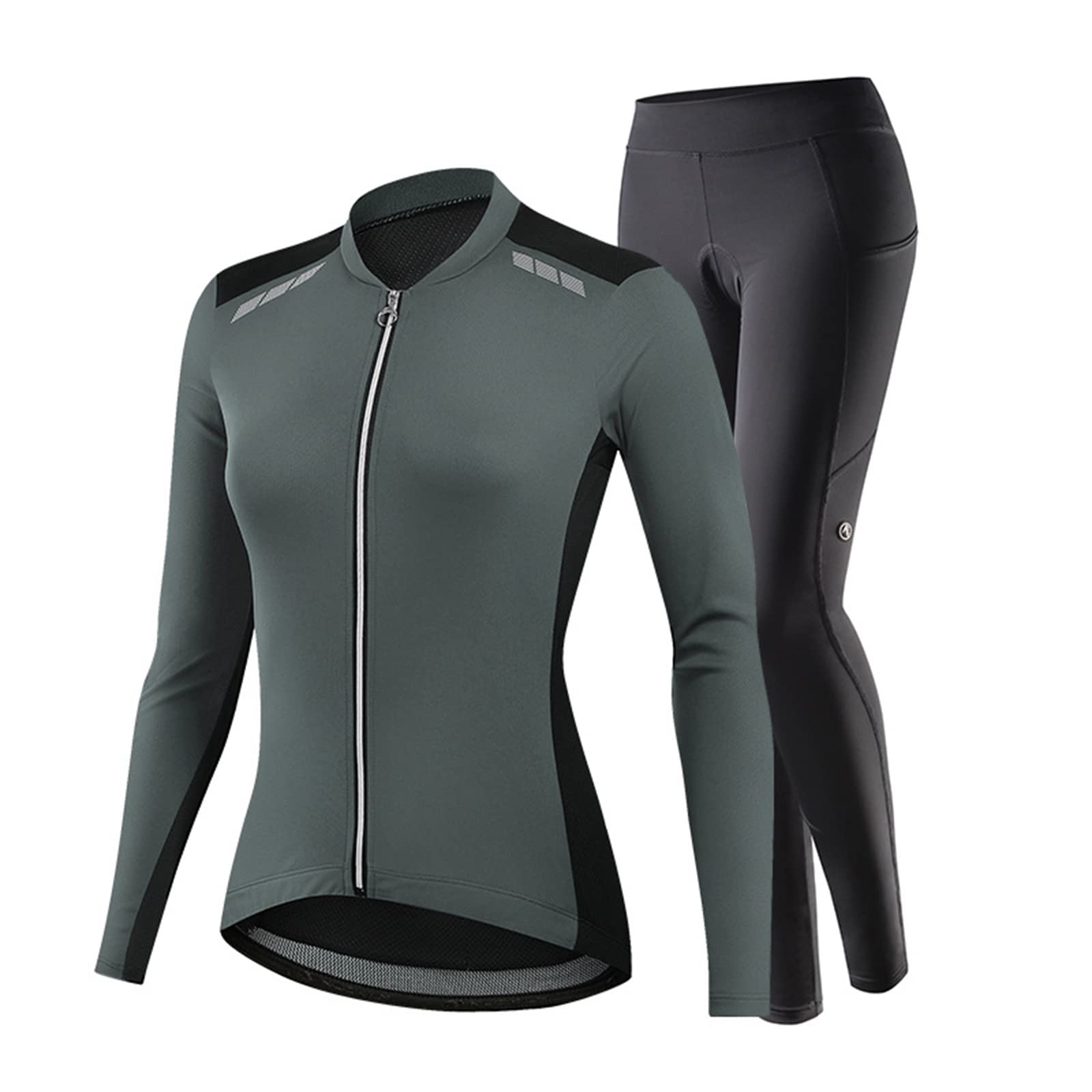 Tenue cycliste femme manche longue maillot velo respirant