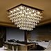 Saint Mossi 12-Lights Modern Chandelier K9 Crystal Chandelier Light Fixture by Raindrop Chandelier Design,Modern Flush Mount Ceiling Light Fixtures,H16 x W22 x L31