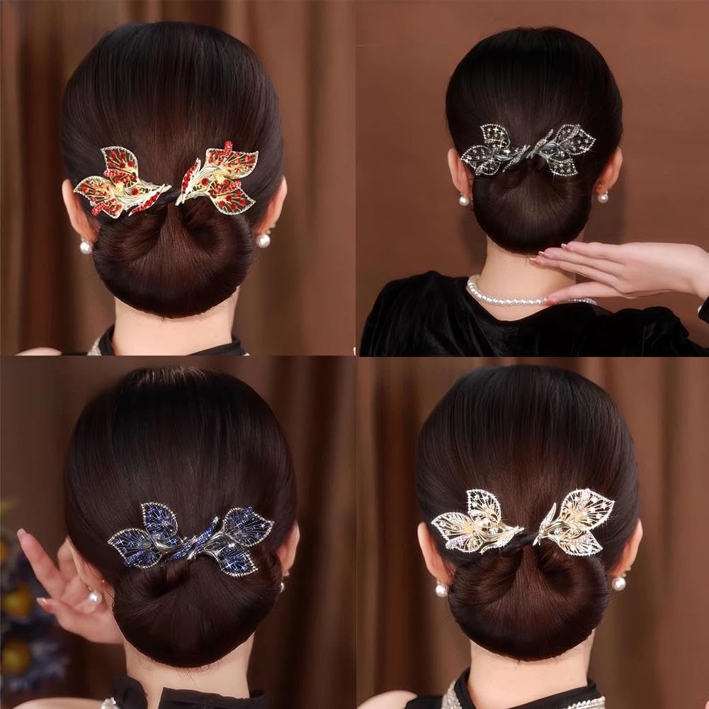 Amazon.co.jp: SeaAZqurtlesラインストーンフラワーヘアクリップ