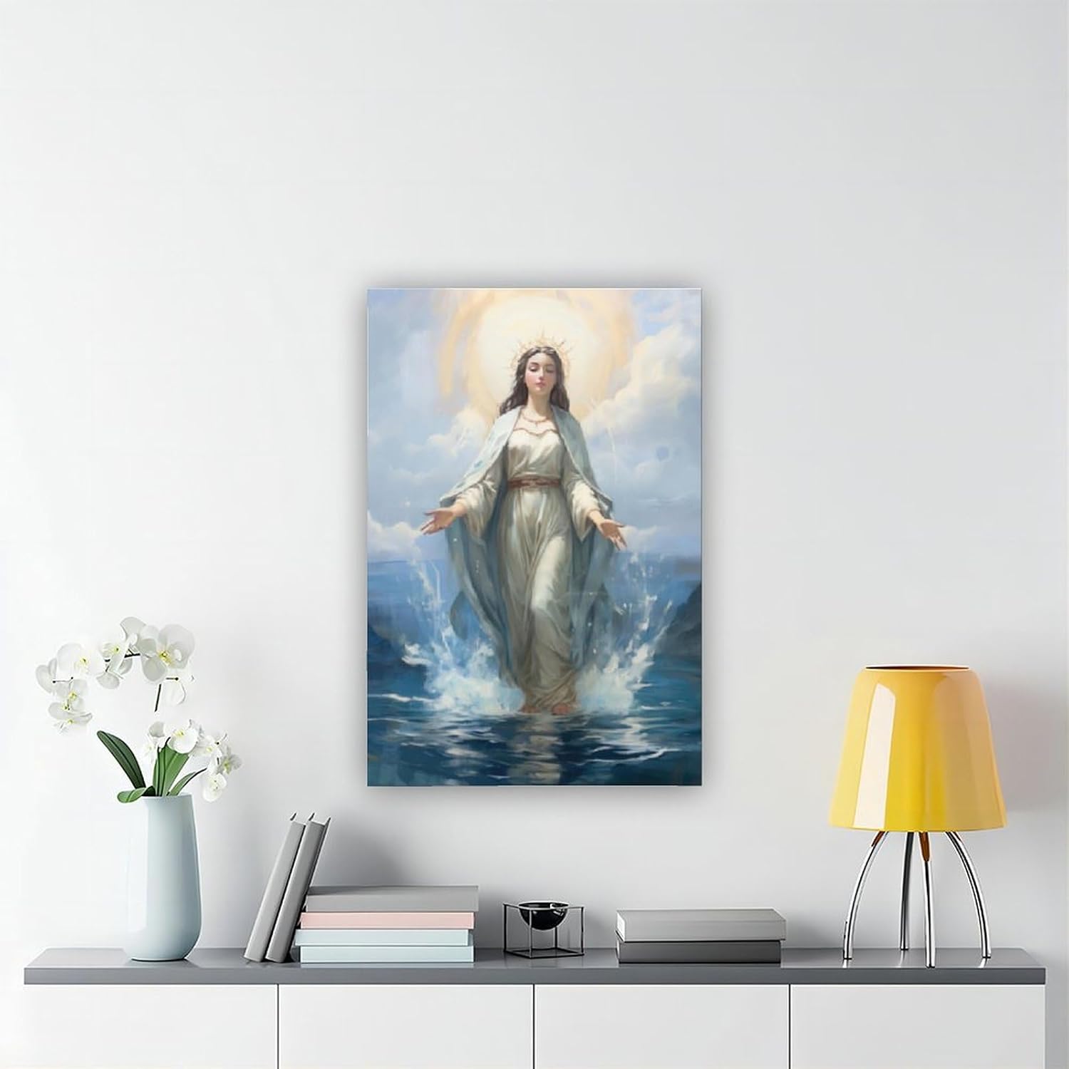 マリアネリ　油絵 KERAXL マザーマリア ポスター ステラマリス プリント 海の星 聖母