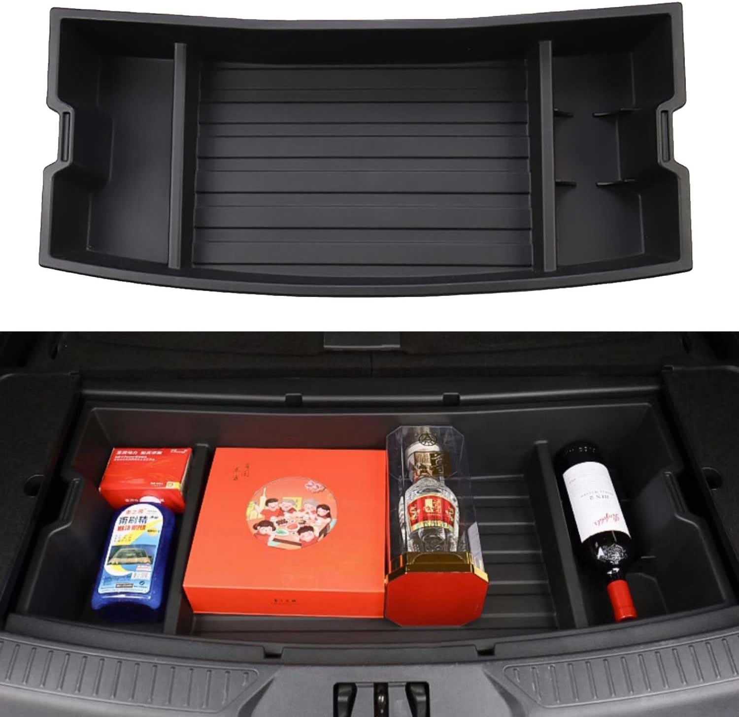 For 2020-2024 Ford Explorer Trunk Hidden Organizer, SUV Insert Cargo Rear Hatch Storage Box, Extra Space fits Explorer Under Cargo Floor Storage Accessories