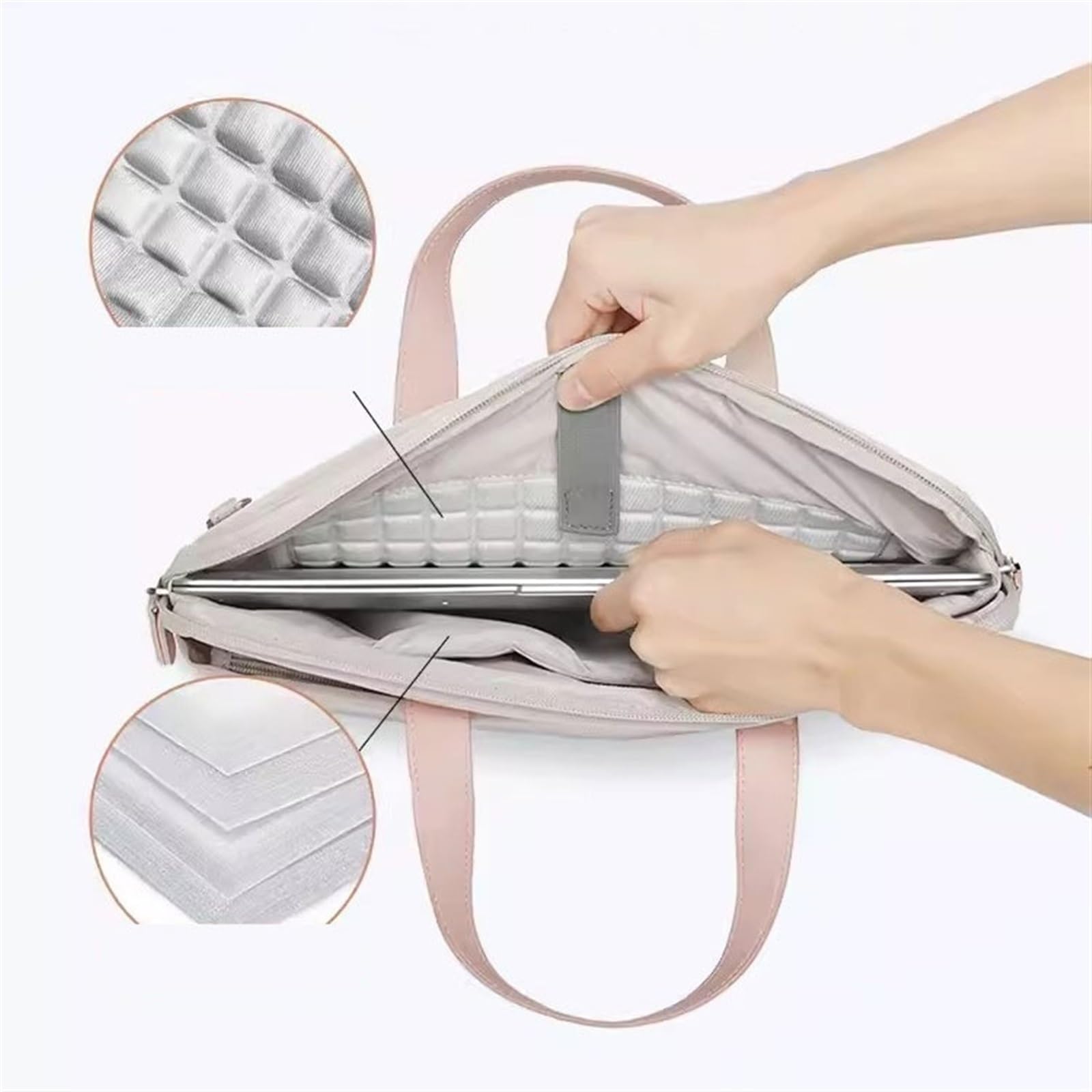 Ufficio Borsa for laptop da 15,6 pollici di grande capacità Custodia protettiva for tablet PC antiurto e antigoccia Cartella