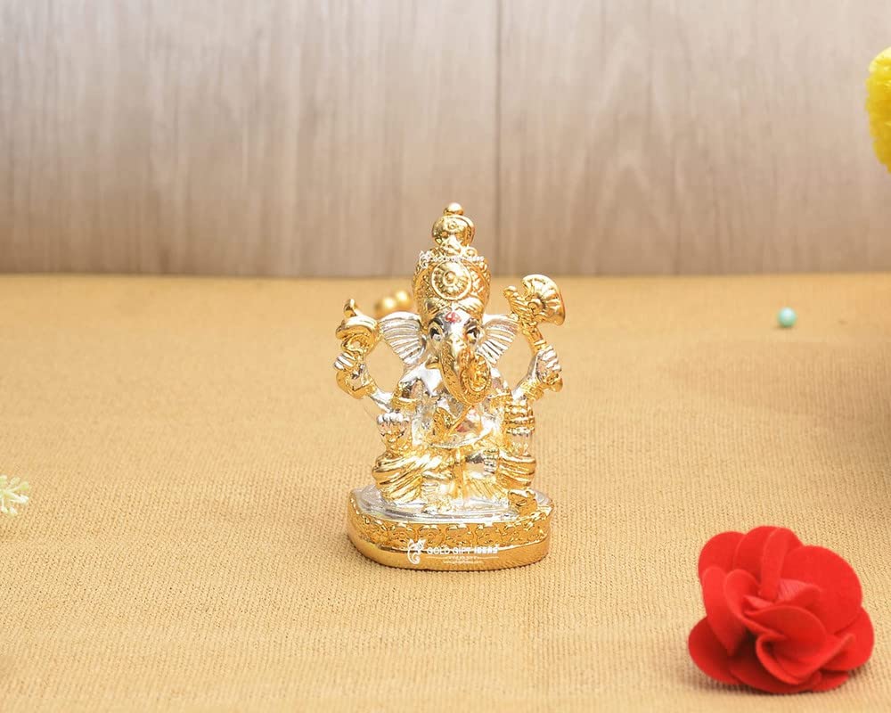 Arpan Pooja Thali plaqués argentés 8 pouces Deco Alankaram, l'orfèvrerie sacrée