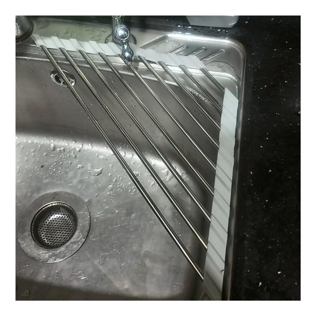 1 2 4 6 8 Packs Corner Sink Caddy Kitchen Sink Organizer Triangle Roll Up Dish Drying Rack