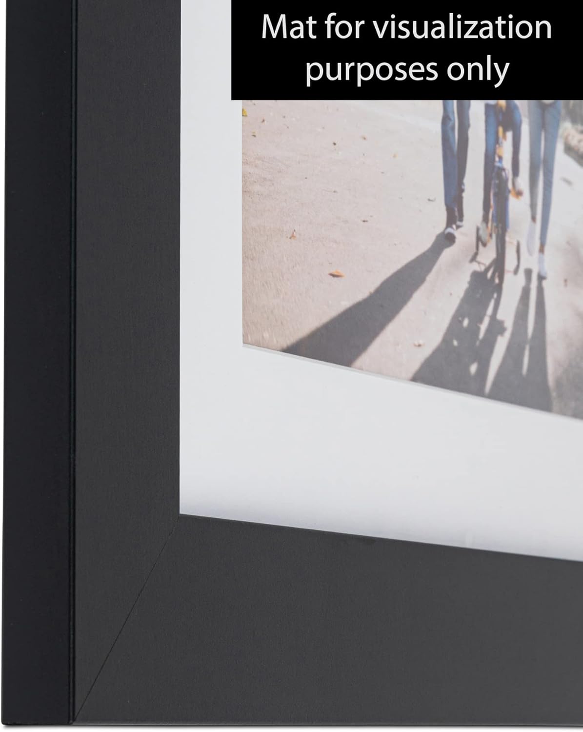 ArtToFrames 8.5x14 Inch Black Picture Frame, This 2.00 Inch Custom MDF Poster Frame is Black - Comes with Foam Backing 3/16 inch and Regular Glass (FBPLFRBW74079-8.5x14)