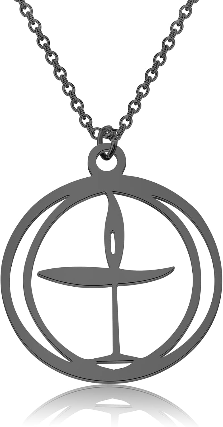 CENWA Flame Symbol Talisman Pendant Stainless Steel Jewelry