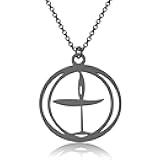 CENWA Flame Symbol Talisman Pendant Stainless Steel Jewelry