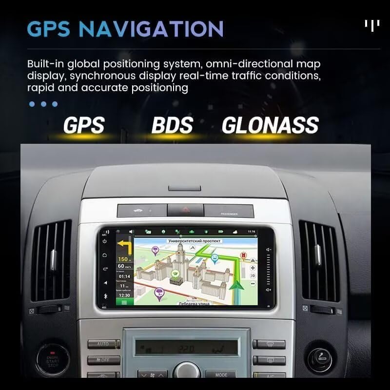 Android Radio Stereo for Toyota Tundra 2003-2006, Biorunn 7 Inch Octa Core GPS Navi Wireless Wired Car-Play Android Auto Head Unit IPS Touch Screen BT FM AM RDS DSP, 4GB RAM 32GB ROM