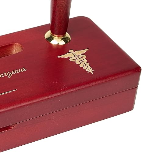 Miniatura 5 de Sistema grabado personalizado de la pluma de madera, pluma ejecutiva y caja con personalización libre, bolígrafo de palo de rosa con estuche para