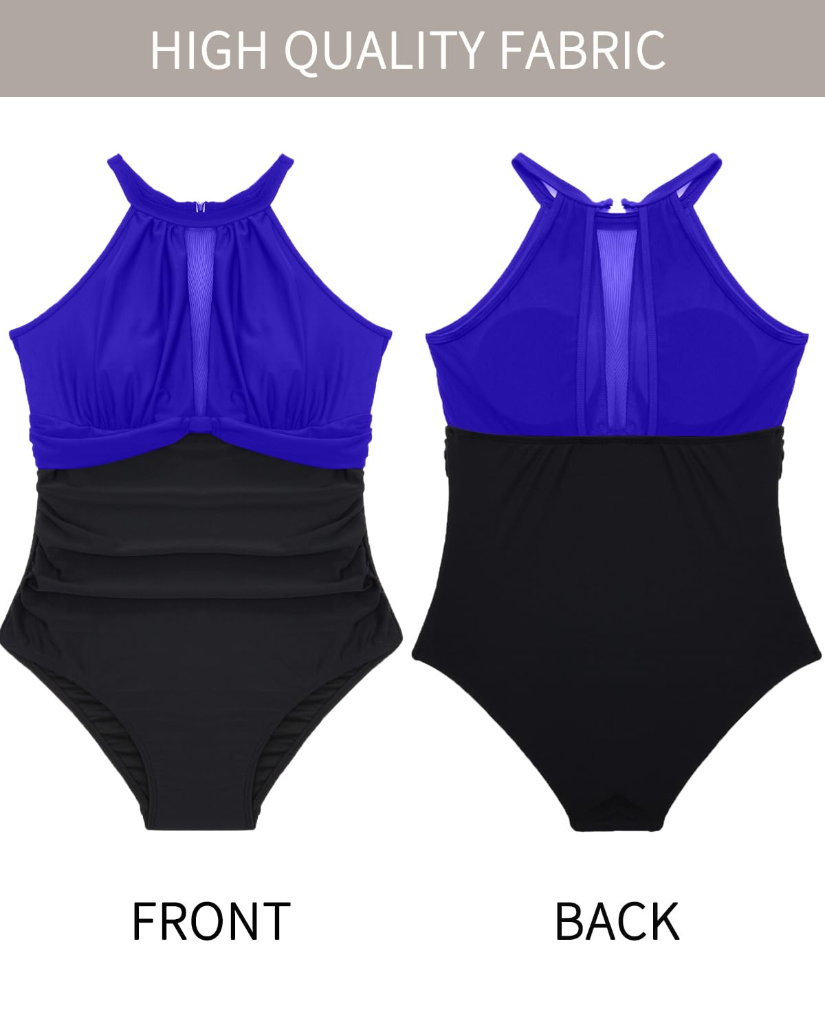 Snapklik.com : Plus Size Swimsuit Women One Piece Swimsuit Tummy ...