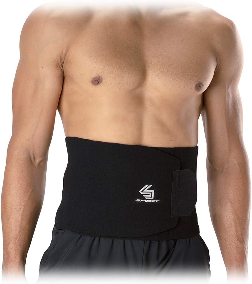 Shock Doctor PRIME by Shock Doctor Waist Trimmer Belt, Core & Back Support, Waist trainer, Promotes SWEAT & WEIGHT LOSS in Mid-Section : Sports & Outdoors
