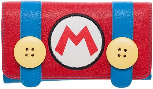 Nintendo Super Mario - Cartera para niñas, Multi colorido, Minimalista