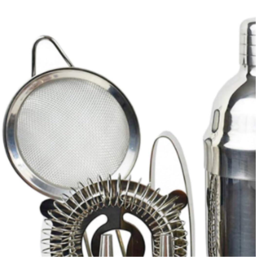 Juego de Cocktail Shaker Juego De Mezclador De Acero Inoxidable, Coctelera, Olla, Taza, Coctelera, Juego De Vino, Juego De Herramientas para Cóctel Coctelera Profesional Herramientas (Color : B, Siz