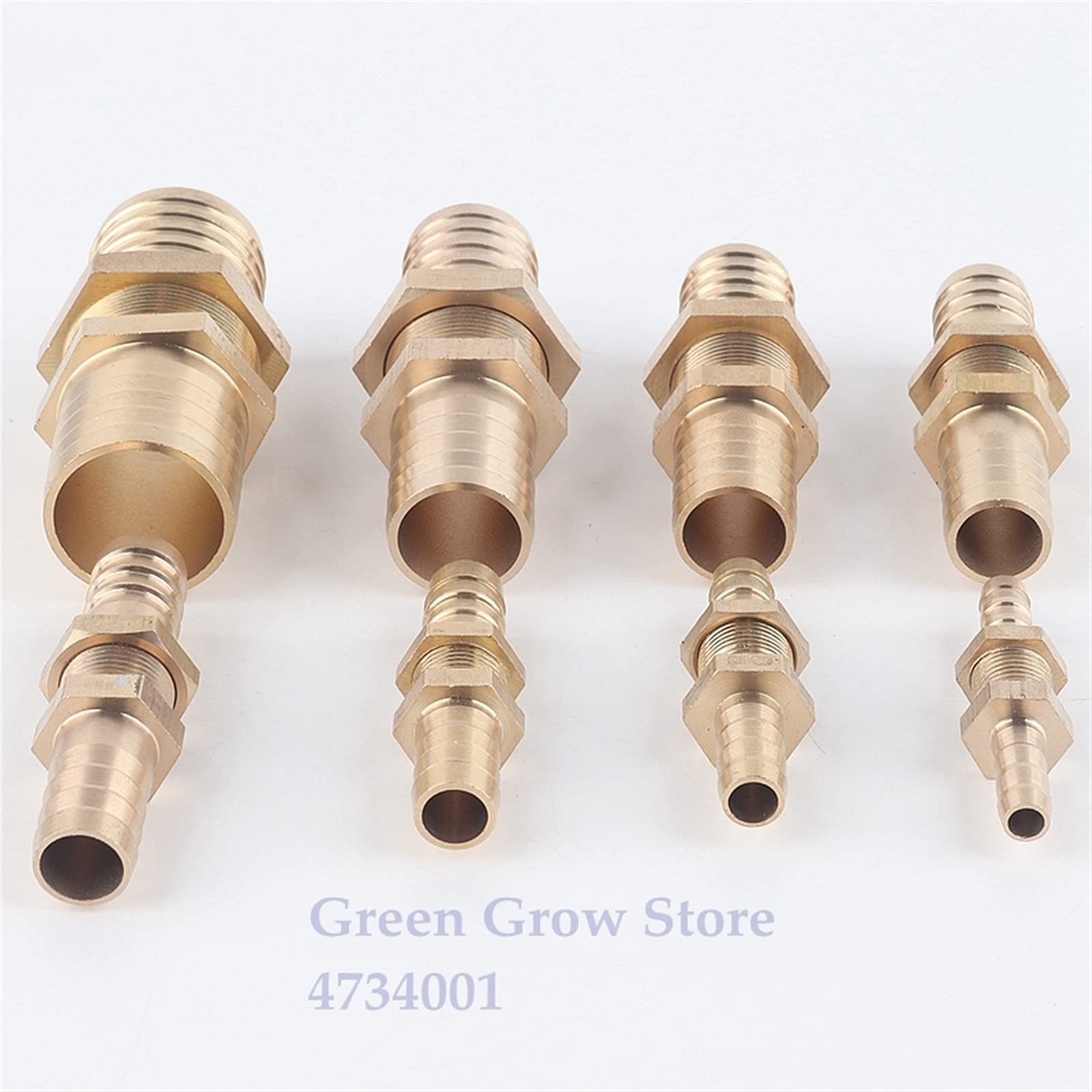 Lnanqing-schlauchverbinder messing 6-25mm Kupfer gerade Steckverbinder Sechskantmutter Bewässerungssystem Aquarium Adapter Wassertank Schlauch Gelenk Luftpumpenpfeife, Anschluss für Gartenschlauch