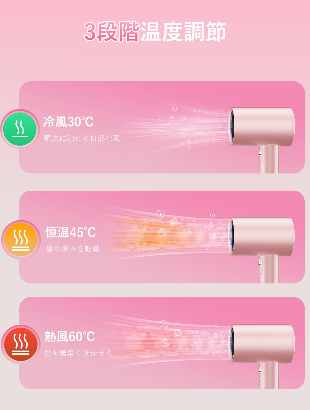 Amazon.co.jp: 【2025革新強化版】ドライヤー 大風量 ヘアドライヤー 
