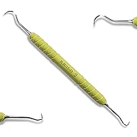 Vista 3 de Osung Dental, raspador dental de hoz, raspador dental universal con mango de plástico, removedor de placa para dientes, removedor de placa dura