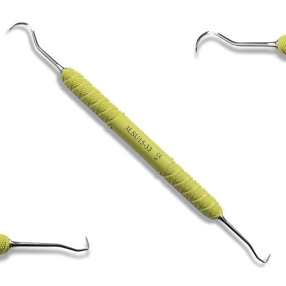Osung Dental, Dental Sickle Scaler, Dental Scaler Universal with Plastic Handle plaque remover for teeth hard plaque remover teeth scraper for plaque [U15-33]