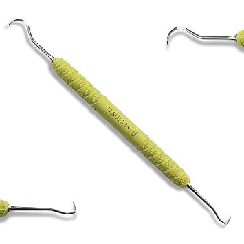 Osung Dental, Dental Sickle Scaler, Dental Scaler Universal with Plastic Handle plaque remover for teeth hard plaque remover teeth scraper for plaque [U15-33]
