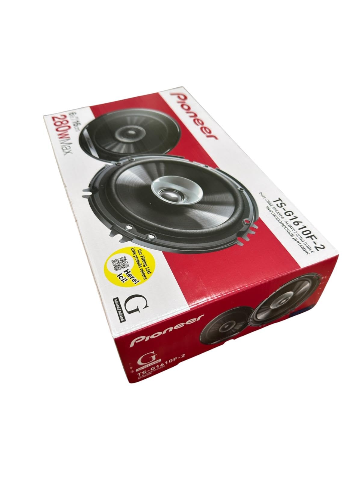 Pioneer TS-G1610F 16 cm (6.5") Çift Konili Oto Hoparlör Seti - 280W Maksimum Güç, Kristal Netliğinde Vokal ve Dayanıklı IMPP Koni (2 Adet)