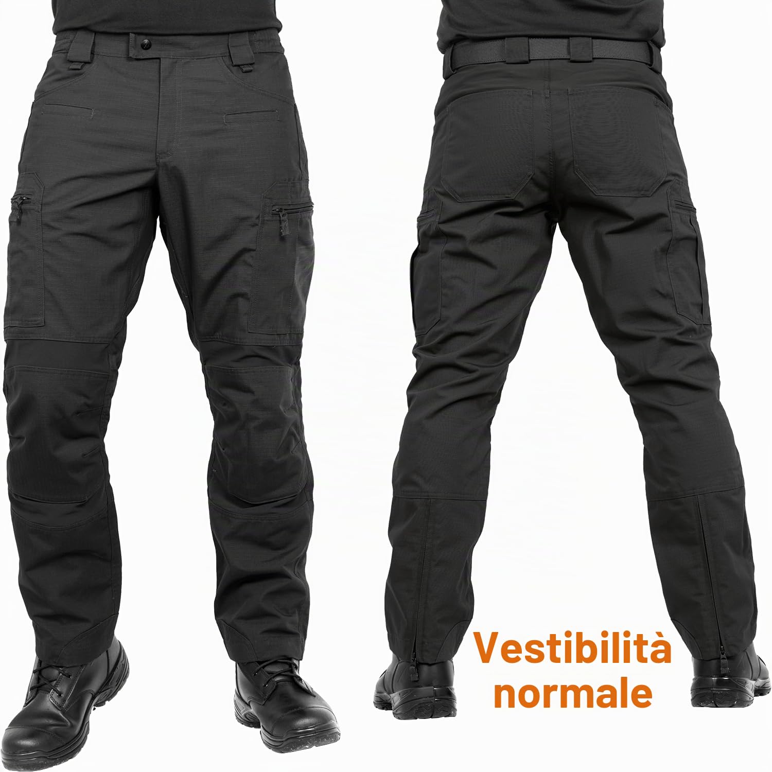 ACE Schakal Pantaloni Mission - Pantaloni Tattici Ripstop Lunghi da Uomo - Pantaloni da Trekking con Il 35% di Cotone da Uomo