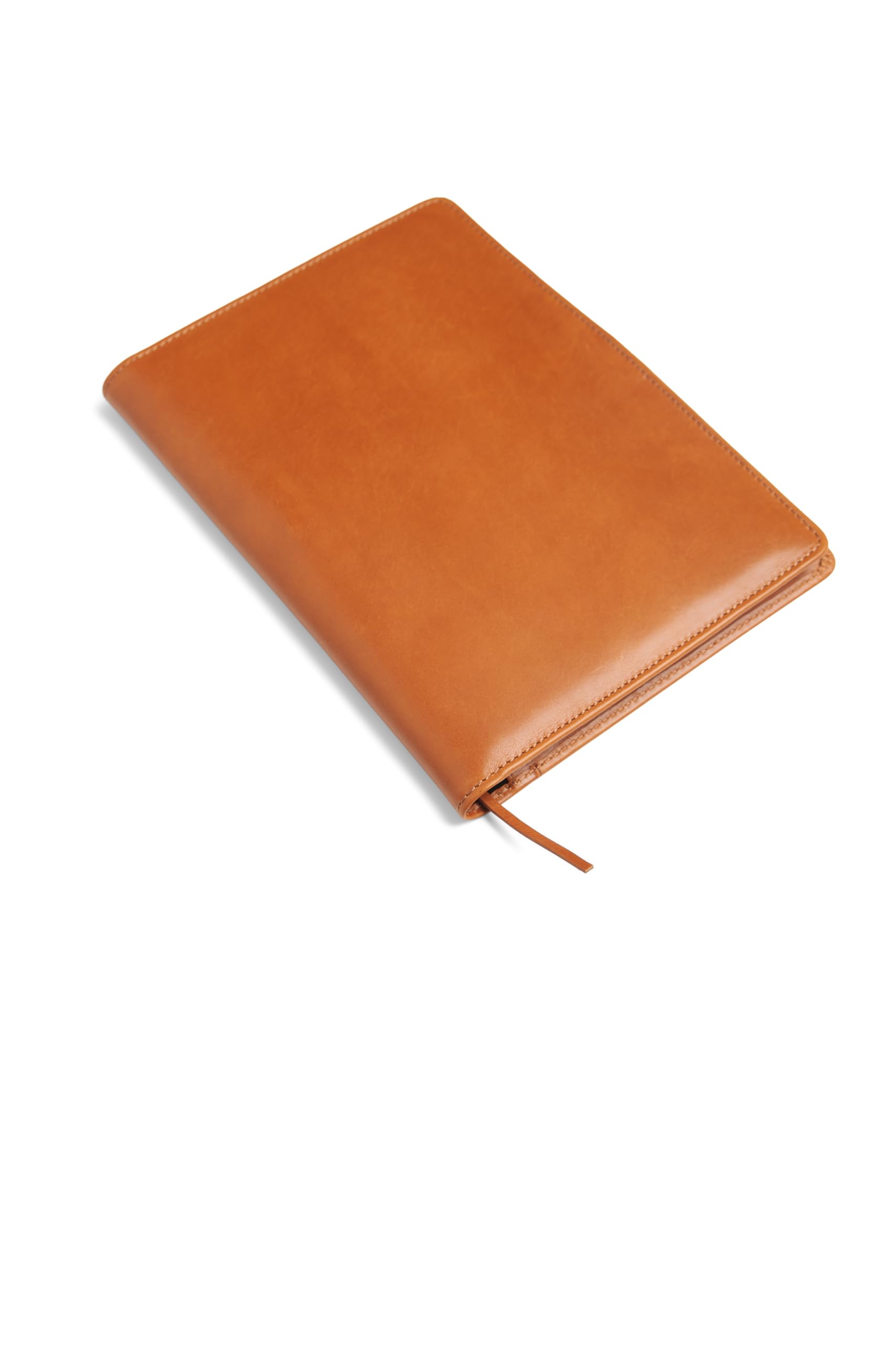 Theodore 7.8x10.8 Inch Leather Notebook Cover with Journal Included - Padfolio for Tablet, Phone, Notebook, Business Cards, Pen & Phone Pockets - Fits Moleskine XL Notebooks (Brown)