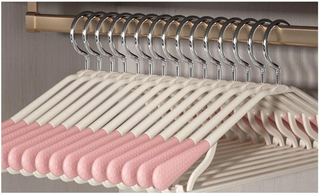 Home Plastic Hangers 20 Pack Clothes Hanger with Hooks Lightweight Durable Wided Coats Hangers(A)