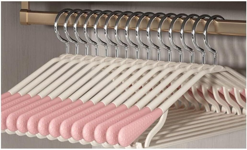 HCZKIUJY Home Plastic Hangers 20 Pack Clothes Hanger With Hooks Lightweight Durable Wided Coats Hangers hangers for clothes non slip