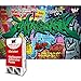 GREAT ART Foto Mural Decoración Graffiti Arte Poster Street Style Musica Colores 210 x 140 cm - Papel Pintado 5 Piezas incluye Pasta para pegar