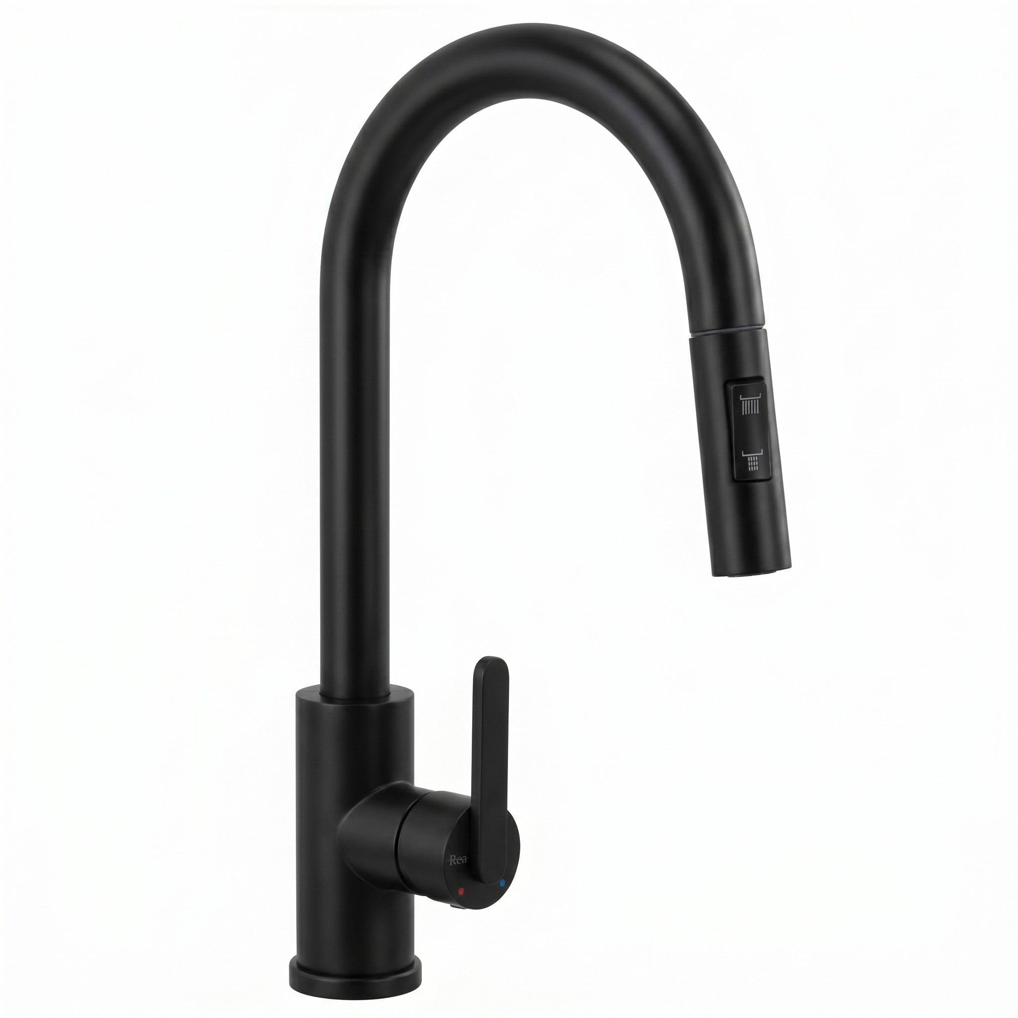 Robinet de cuisine noir Rea Ontario en laiton mitigeur 23x5x38 cm
