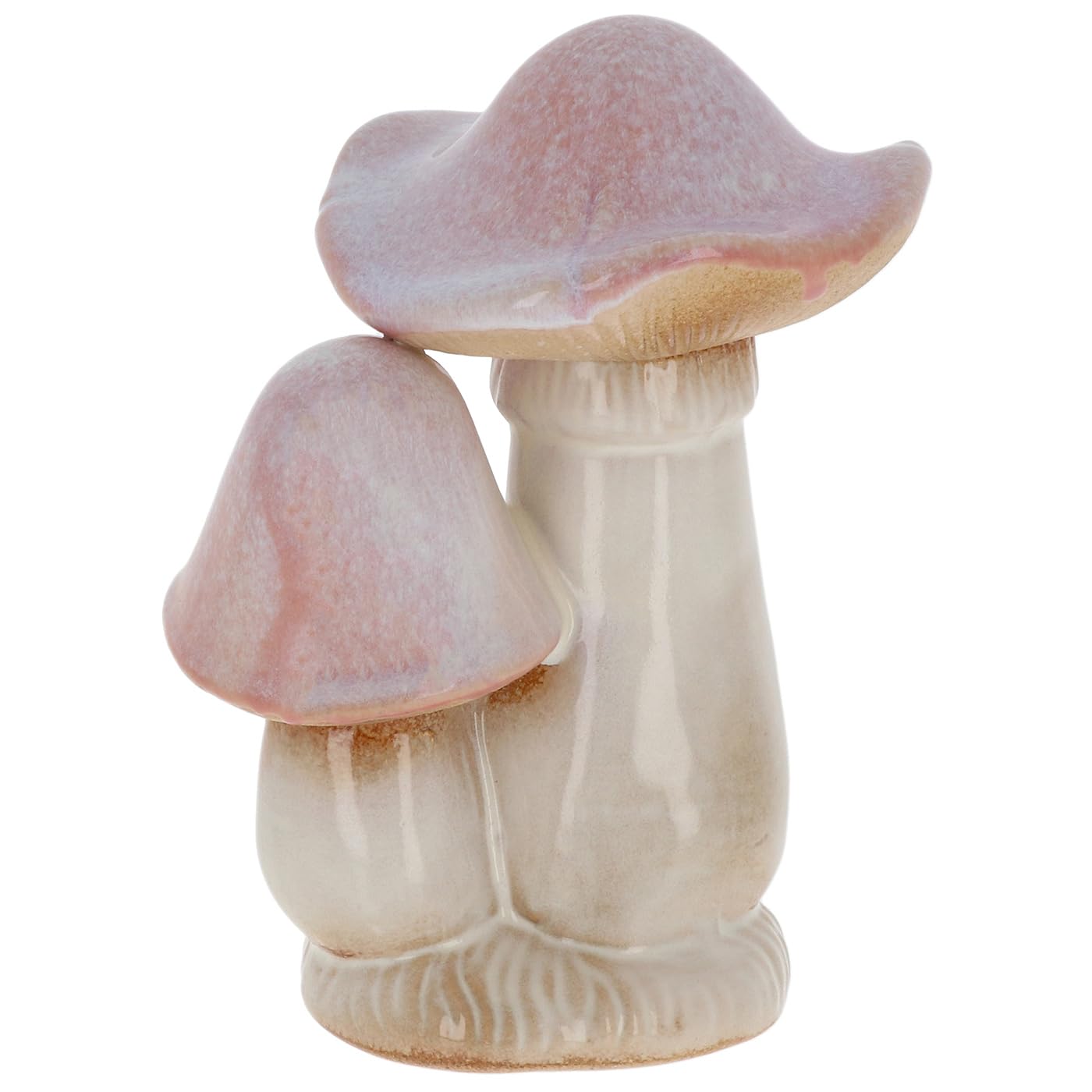 Shudehill Giftware Pink Double Pretty Mushroom Toadstool Pastel Ornament - Pink, Green Or Blue Neutral Designs Home Decoration (Pink Double)