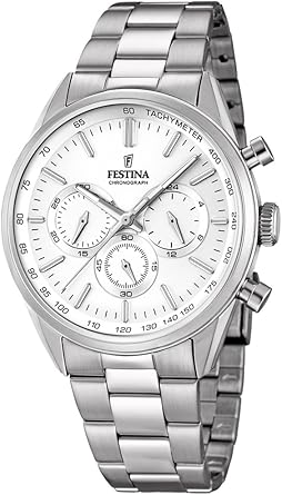 FESTINA Homme Chronographe Quartz Montre avec Bracelet en Acier Inoxydable  F16820/1 : Festina: Amazon.fr: Montres