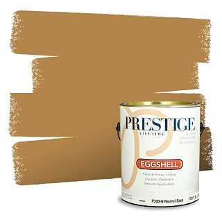 Paints Interior Paint and Primer In One, 1-Gallon, Eggshell, Comparable Match of Behr* Rice Curry*