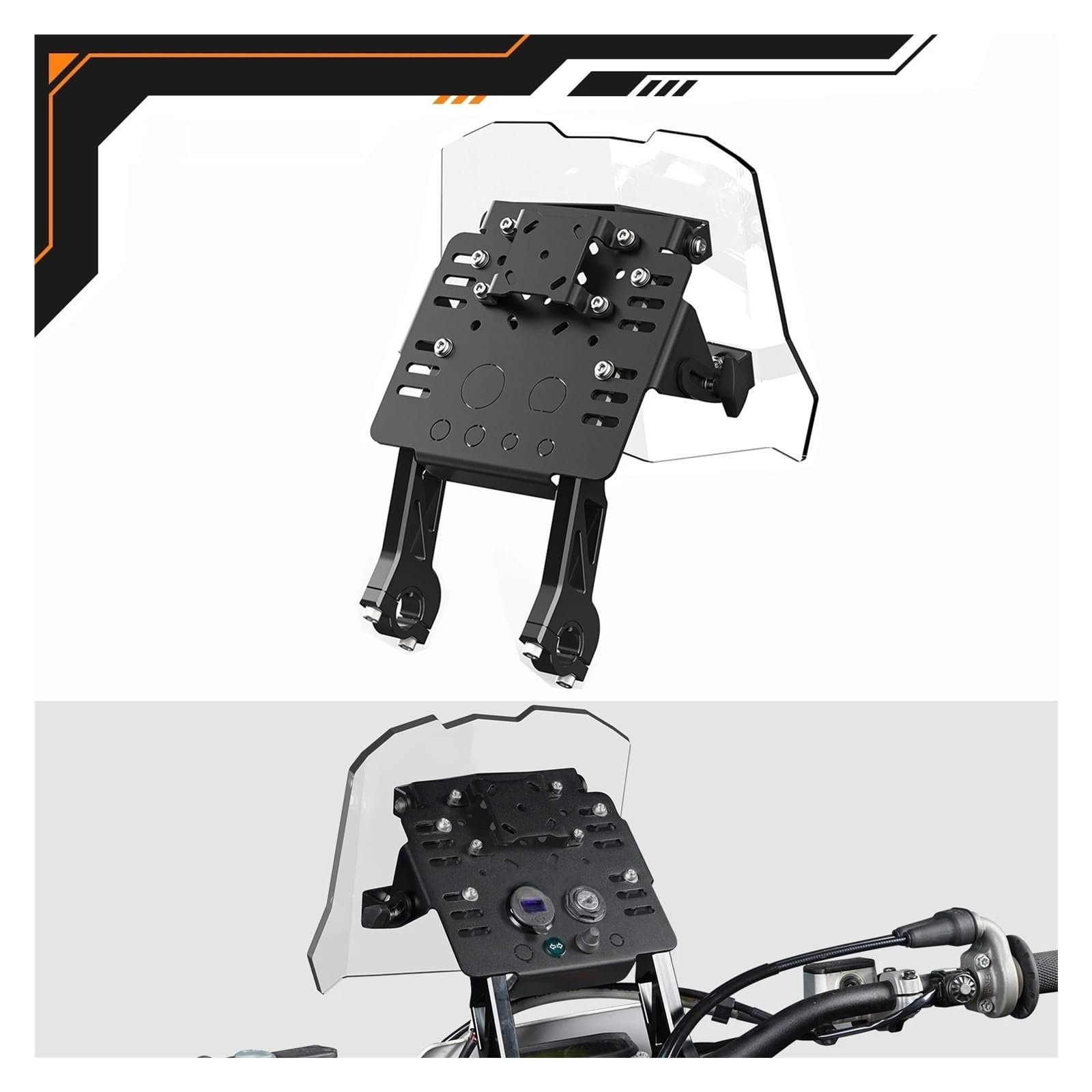 Soporte para teléfono de Moto Soporte de Montaje GPS para Suzuki, para KX125, KX250, KX450F, para Mini Kit carenado