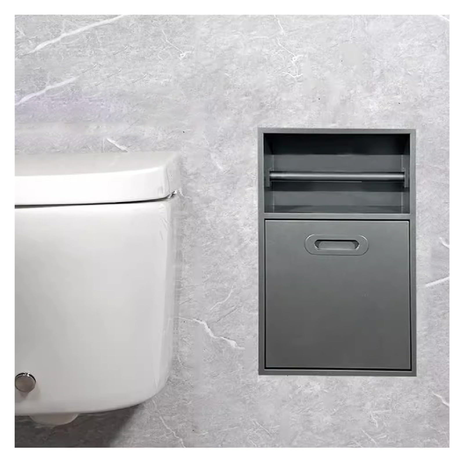 Cabine de douche en acier inoxydable grise 50 cm multiniveau