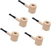 Natural Corn Cob Practice Pipes, Set of 5