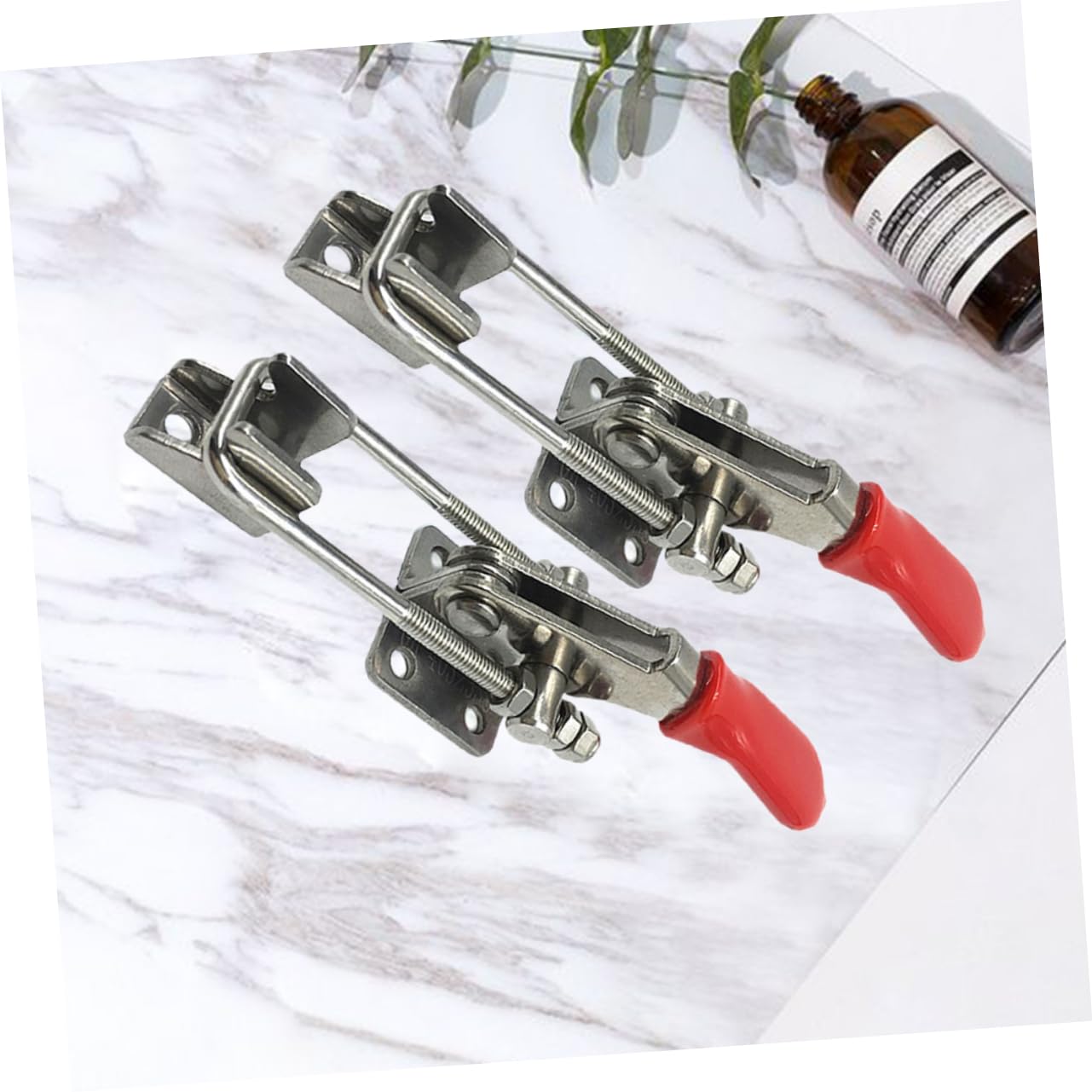 BUTIFULSIC 2 Pcs Toggle Latch Clamp Trunk Latch Desk Lock Clip Adjustable Lock Clip Office Desk Binder Organizer Cabinet Latch Refrigerator Locks Shower Shut off Valve To Clamp Deadbolt Hasp