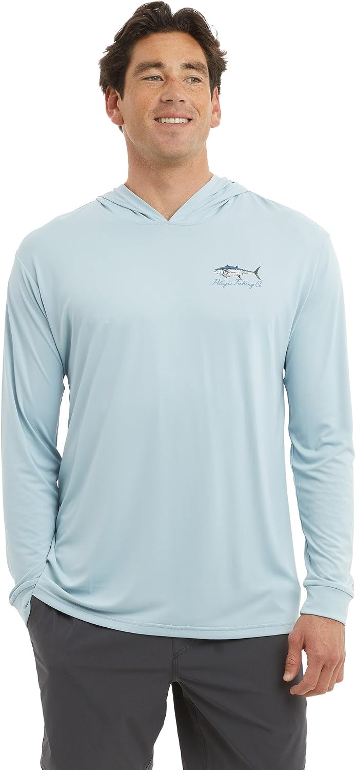 PELAGIC Apparel Men's Aquatek Goione BFT Hooded Fishing Shirt
