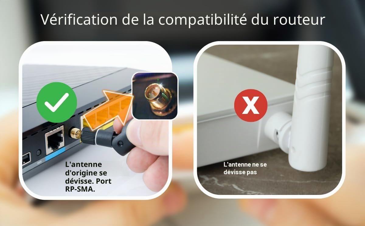 ALFA APA-M25-6E Tri-bande 2,4 GHz/5 GHz/6E haut gain directionnel 10 dBi intérieur RP-SMA Panneau antenne